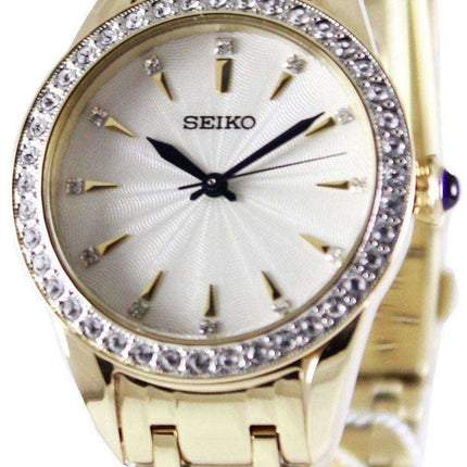 Seiko Quartz Swarovski Crystals SRZ386 SRZ386P1 SRZ386P Orologio da donna
