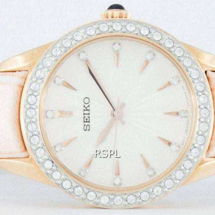 Seiko Quartz Swarovski Crystals SRZ388 SRZ388P1 SRZ388P Orologio da donna