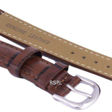 Cinturino per orologio in pelle marrone scuro con rapporto 18 mm