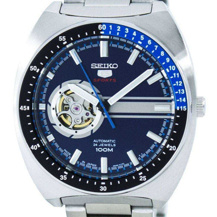 Orologio da uomo aperto Seiko 5 sport automatico 24 rubini con cuore aperto Giappone Orologio SSA327 SSA327J1 SSA327J fatto da u