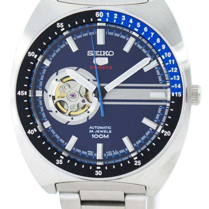 Orologio da uomo automatico Seiko 5 da 24 pollici con quadrante a cuore aperto SSA327 SSA327K1 SSA327K