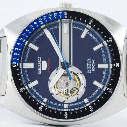 Orologio da uomo automatico Seiko 5 da 24 pollici con quadrante a cuore aperto SSA327 SSA327K1 SSA327K