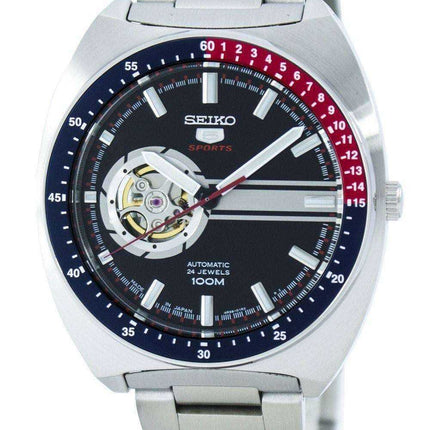 Orologio da uomo aperto Seiko 5 sport automatico 24 rubini con cuore aperto Giappone Orologio SSA329 SSA329J1 SSA329J fabbricato