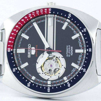 Orologio da uomo aperto Seiko 5 sport automatico 24 rubini con cuore aperto Giappone Orologio SSA329 SSA329J1 SSA329J fabbricato