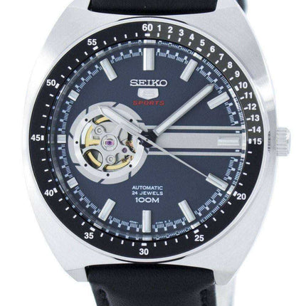 Orologio da uomo automatico Seiko 5 sport a 24 rubini con cuore aperto SSA335 SSA335K1 SSA335K