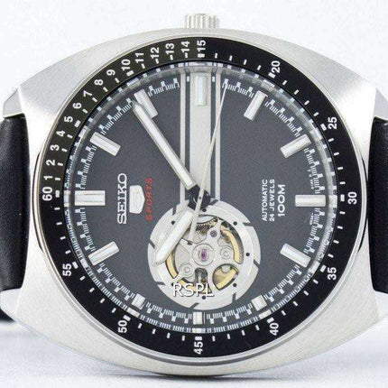 Orologio da uomo automatico Seiko 5 sport a 24 rubini con cuore aperto SSA335 SSA335K1 SSA335K
