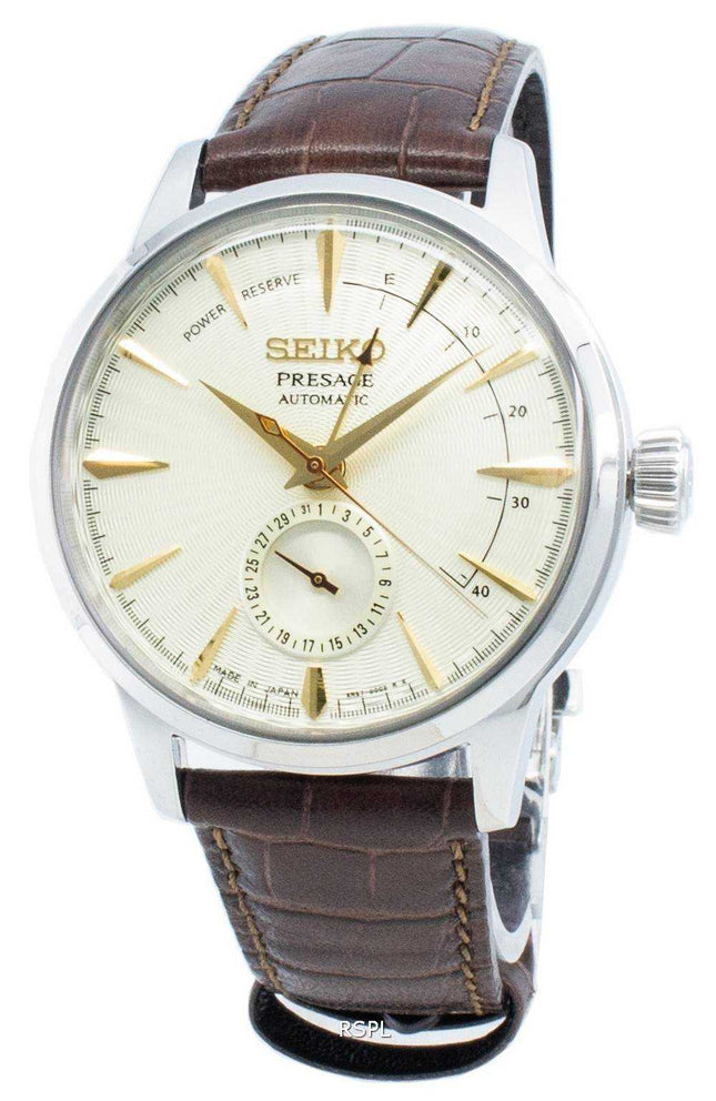 Orologio da uomo Seiko Presage Automatic SSA387J1 Power Reserve realizzato in Giappone