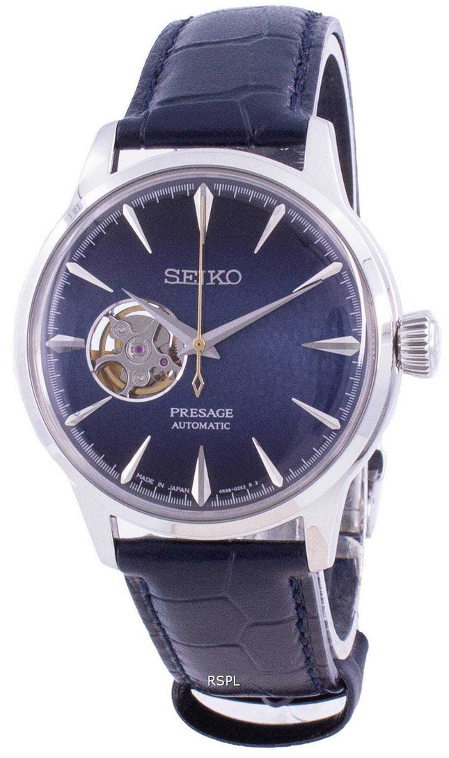 Seiko Presage Automatic Cocktail Time Blue Moon SSA405 SSA405J1 SSA405J Orologio da uomo realizzato in Giappone con cuore aperto