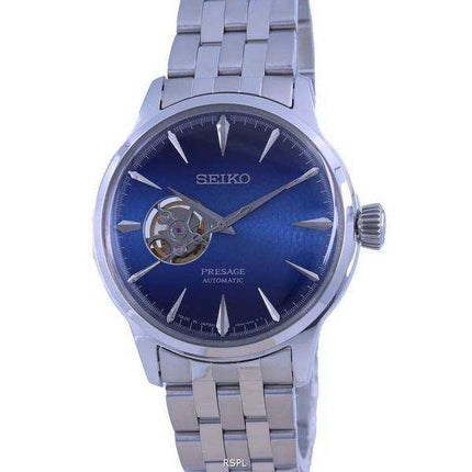Orologio da uomo Seiko Presage Cocktail Time &quot;Blue Acapulco&quot; Open Heart Automatic SSA439 SSA439J1 SSA439J
