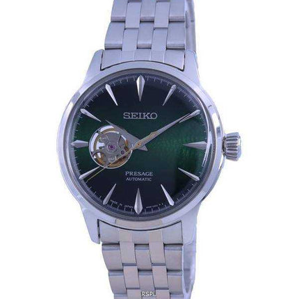 Seiko Presage Cocktail Time &quot;Grasshopper&quot; Orologio da uomo automatico a cuore aperto SSA441 SSA441J1 SSA441J