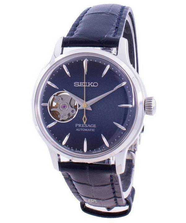Orologio da donna Seiko Presage Automatic Cocktail Time Blue Moon SSA785 SSA785J1 SSA785J Open Heart, prodotto in Giappone, ricondizionato