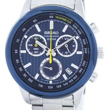 Orologio da uomo Seiko Sport cronografo al quarzo tachimetro SSB207 SSB207P1 SSB207P