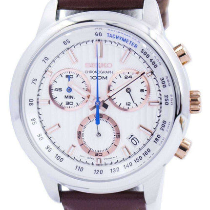 Orologio da uomo Seiko Chronograph Quartz Tachymeter 100M SSB211 SSB211P1 SSB211P
