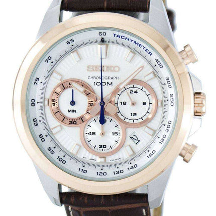 Orologio da uomo Seiko Chronograph Quartz Tachymeter SSB250 SSB250P1 SSB250P