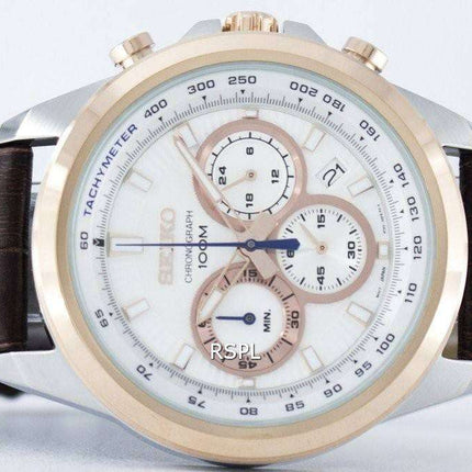 Orologio da uomo Seiko Cronografo al quarzo con tachimetro SSB250 SSB250P1 SSB250P ricondizionato