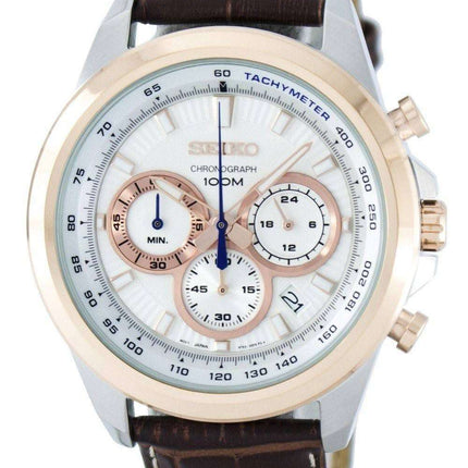 Orologio da uomo Seiko Cronografo al quarzo con tachimetro SSB250 SSB250P1 SSB250P ricondizionato