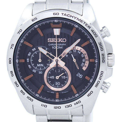 Orologio da uomo Seiko Chronograph Quartz Tachymeter SSB307 SSB307P1 SSB307P