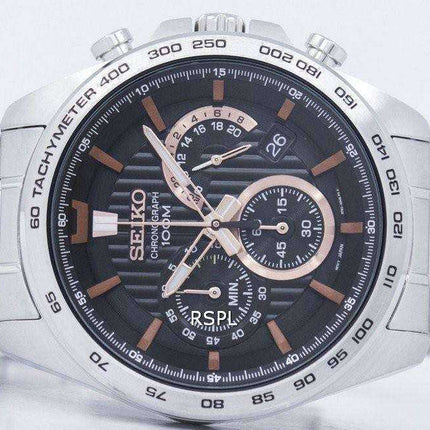 Orologio da uomo Seiko Chronograph Quartz Tachymeter SSB307 SSB307P1 SSB307P