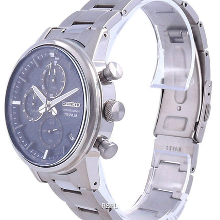 Seiko Scopri di più Orologio da uomo al quarzo cronografo in titanio SSB387 SSB387P1 SSB387P 100M