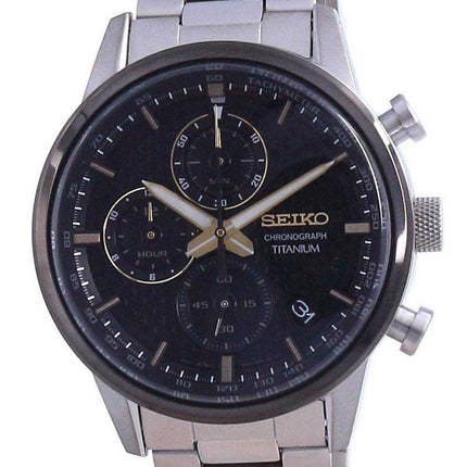 Seiko Scopri di più Orologio da uomo al quarzo con cronografo al titanio SSB391 SSB391P1 SSB391P 100M
