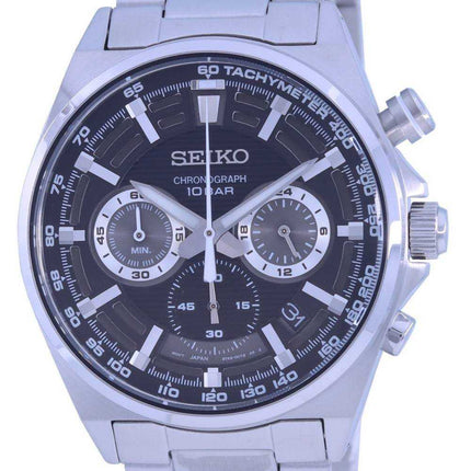 Orologio da uomo Seiko Neo Sports cronografo quadrante nero al quarzo SSB397 SSB397P1 SSB397P 100M