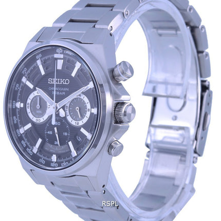 Orologio da uomo Seiko Neo Sports cronografo quadrante nero al quarzo SSB397 SSB397P1 SSB397P 100M