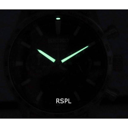 Orologio da uomo Seiko Urban Sports Cronografo al quarzo con quadrante nero SSB413 SSB413P1 SSB413P 100M ricondizionato