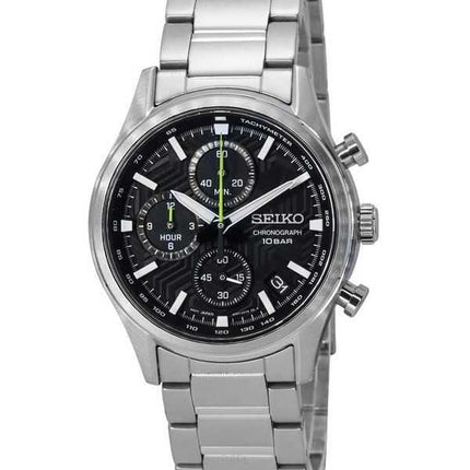 Orologio da uomo Seiko Conceptual Chronograph quadrante nero al quarzo SSB419P1 100M