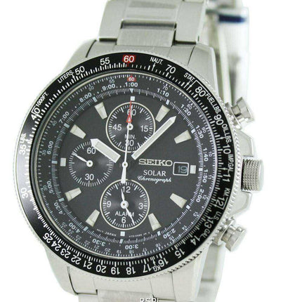 Orologio da uomo con allarme solare Seiko Pilot Flightmaster SSC009 SSC009P1 SSC009P