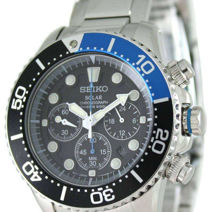Orologio da uomo Seiko Solar Chronograph Divers SSC017 SSC017P1 SSC017P