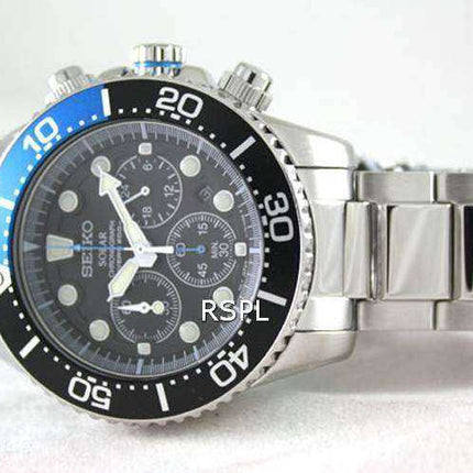 Orologio da uomo Seiko Solar Chronograph Divers SSC017 SSC017P1 SSC017P