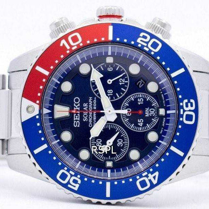Orologio da uomo Seiko Prospex Divers SSC019 SSC019P1 SSC019P Solar Chronograph 200M