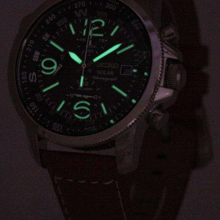 Orologio da uomo Seiko Solar Alarm Chronograph SSC081 SSC081P1 SSC081P