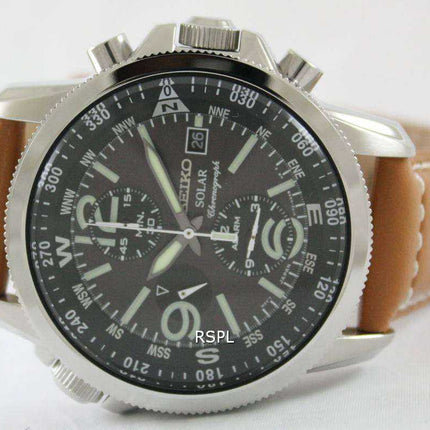 Orologio da uomo Seiko Solar Alarm Chronograph SSC081 SSC081P1 SSC081P