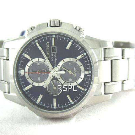 Orologio da uomo Seiko Solar Alarm Chronograph SSC085 SSC085P1 SSC085P