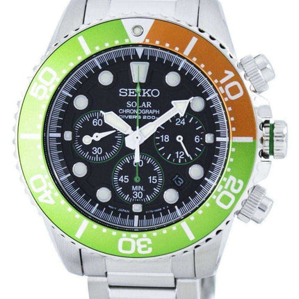 Orologio da uomo Seiko Solar Chronograph Diver 200M SSC237 SSC237P1 SSC237P