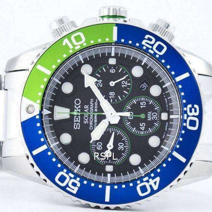 Orologio da uomo Seiko Solar Chronograph Diver 200M SSC239 SSC239P1 SSC239P