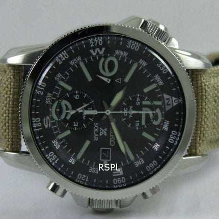 Orologio da uomo Seiko Prospex Solar Military Alarm Chronograph SSC293 SSC293P1 SSC293P