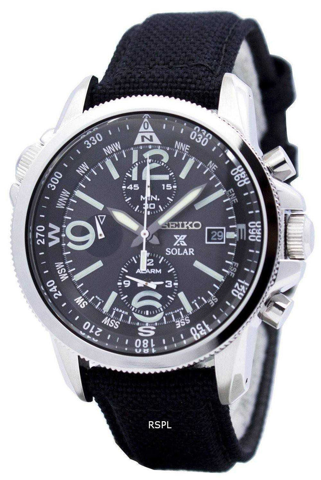 Orologio da uomo Seiko Prospex Solar Military Alarm Chronograph SSC293P2