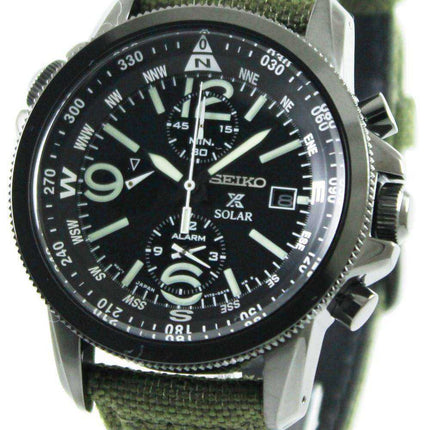 Orologio da uomo Seiko Prospex Solar Military Alarm Chronograph SSC295 SSC295P1 SSC295P