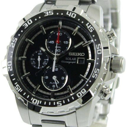 Orologio da uomo Seiko Solar Alarm Chronograph SSC299 SSC299P1 SSC299P