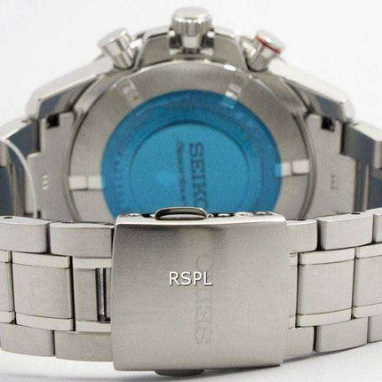 Orologio da uomo Seiko Sportura Solar Chronograph Perpetual SSC355 SSC355P1 SSC355P