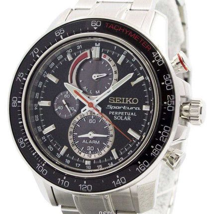 Orologio da uomo Seiko Sportura Solar Chronograph Perpetual SSC357 SSC357P1 SSC357P