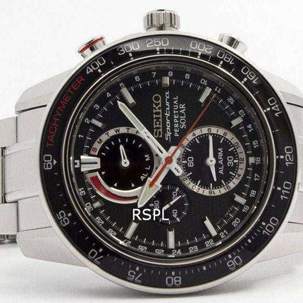 Orologio da uomo Seiko Sportura Solar Chronograph Perpetual SSC357 SSC357P1 SSC357P