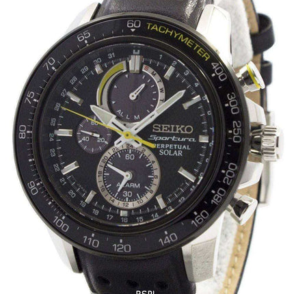 Orologio da uomo Seiko Sportura Solar Chronograph Perpetual SSC361 SSC361P1 SSC361P
