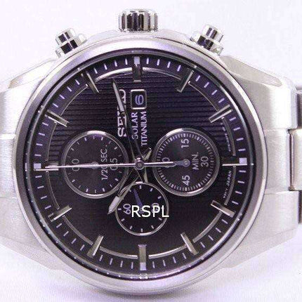 Orologio da uomo Seiko Solar Titanium Chronograph SSC367 SSC367P1 SSC367P