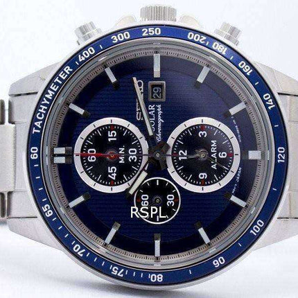 Orologio da uomo Seiko Solar Chronograph Alarm SSC431 SSC431P1 SSC431P