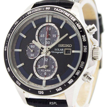 Orologio da uomo Seiko Solar Chronograph Alarm SSC437 SSC437P1 SSC437P