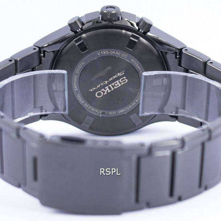 Orologio da uomo Seiko Sportura World Time Solar Chronograph SSC481 SSC481P1 SSC481P