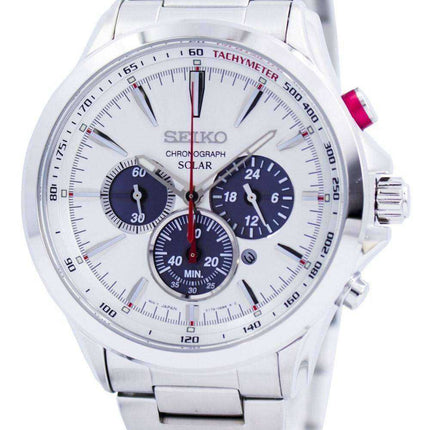Orologio da uomo Seiko Solar Chronograph Tachymeter SSC491 SSC491P1 SSC491P